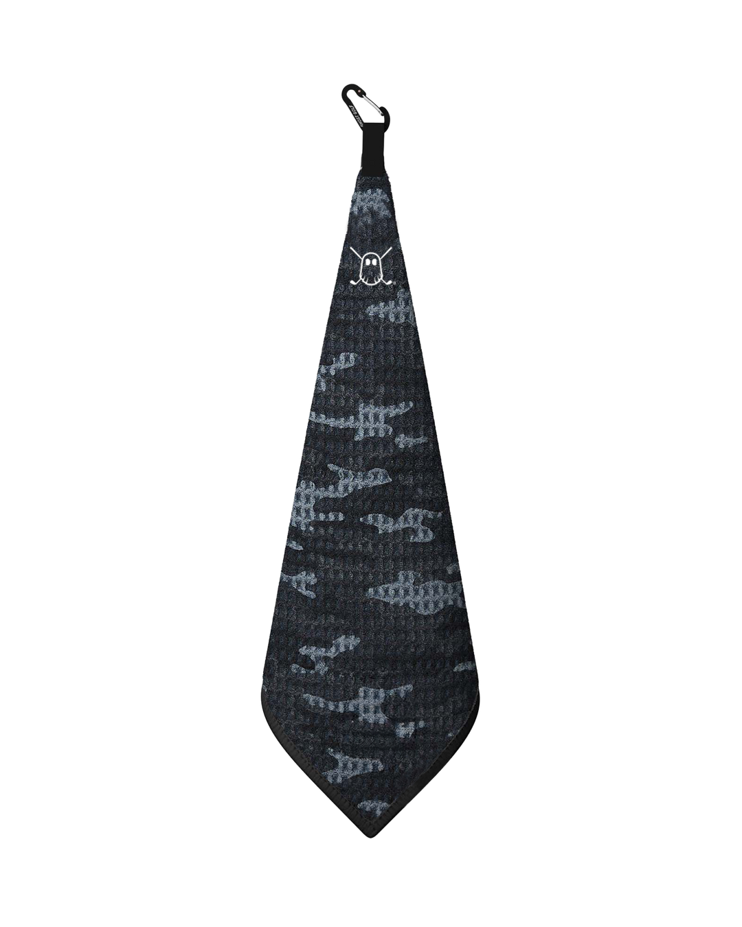 Greenside Towel with Carabiner Black Camo#color_black-camo
