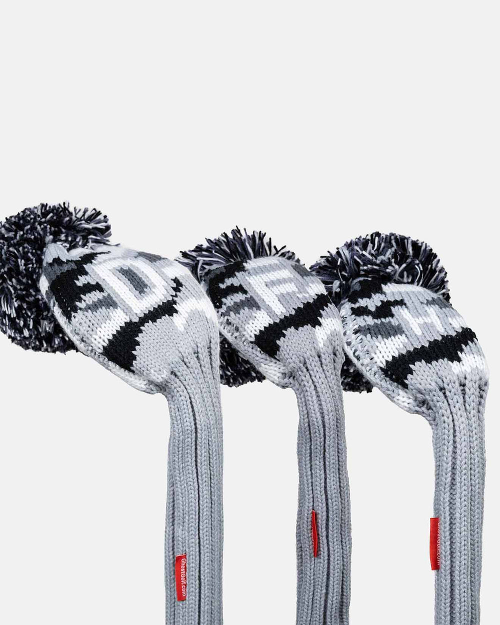 Ghost Golf Knit Head Cover Grey Camo Driver Fairway Hybrid