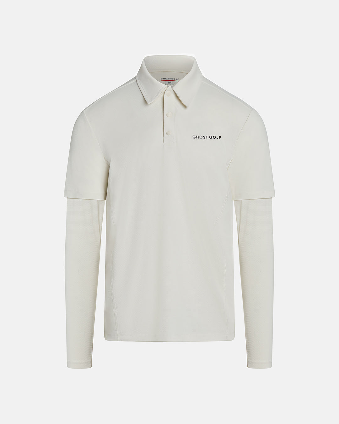 Longsleeve-Polo_Milk-White_Product Front Shot #color_white
