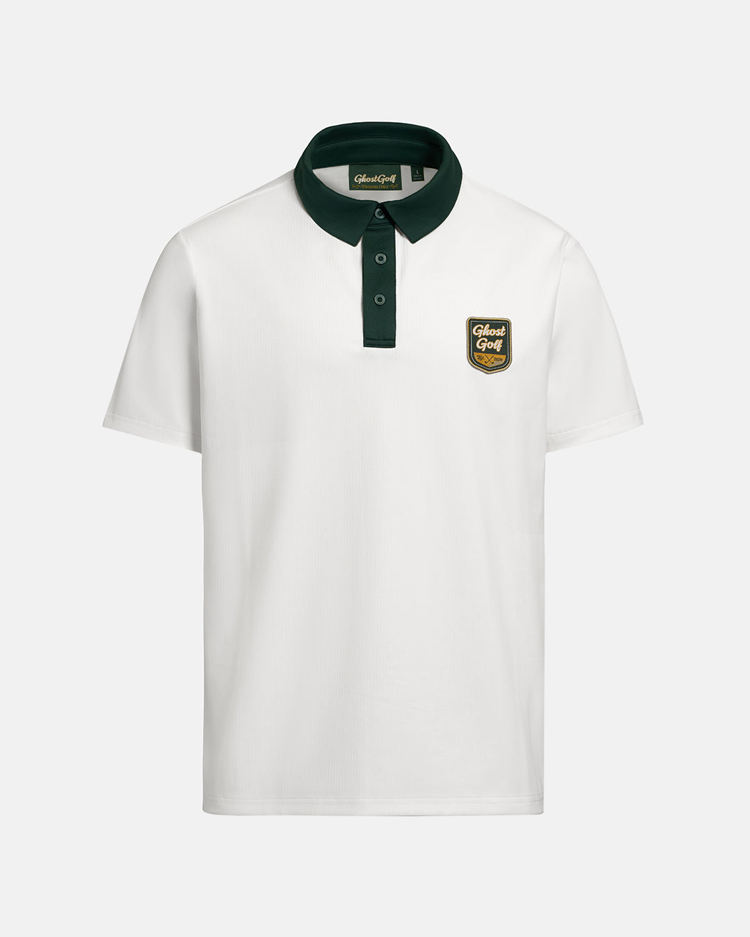 Front View Product Photo of White Patrons Signature Polo #color_white