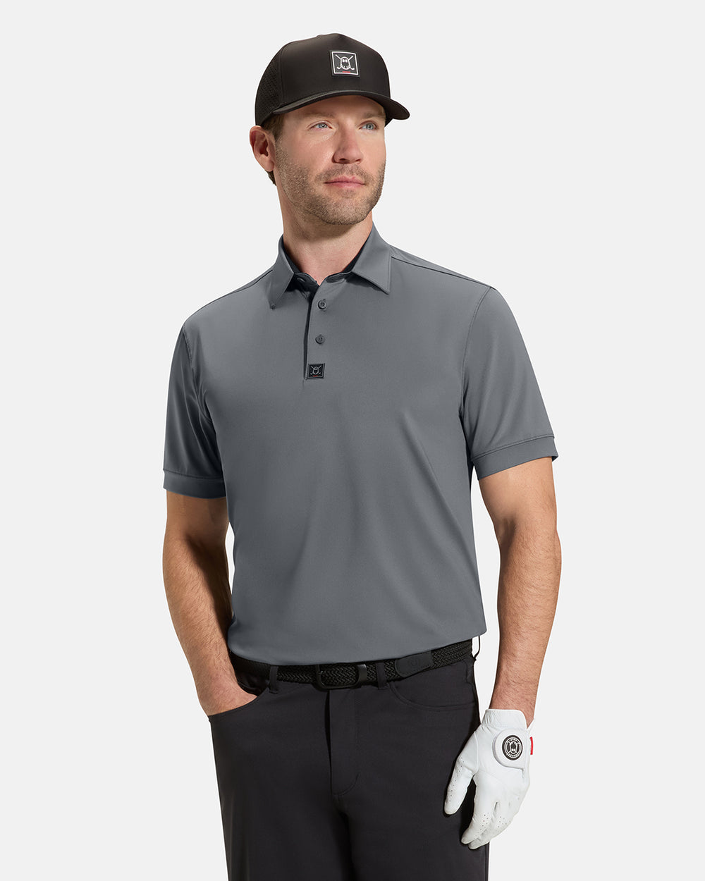 Performance-Polo-Grey-Front