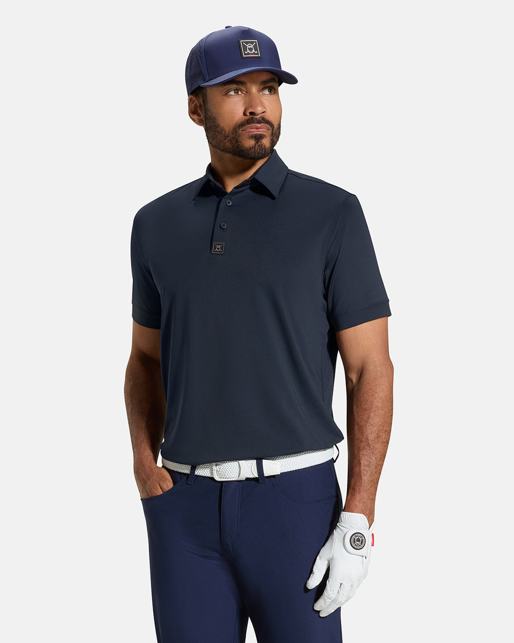 Performance-Polo-Navy-Front