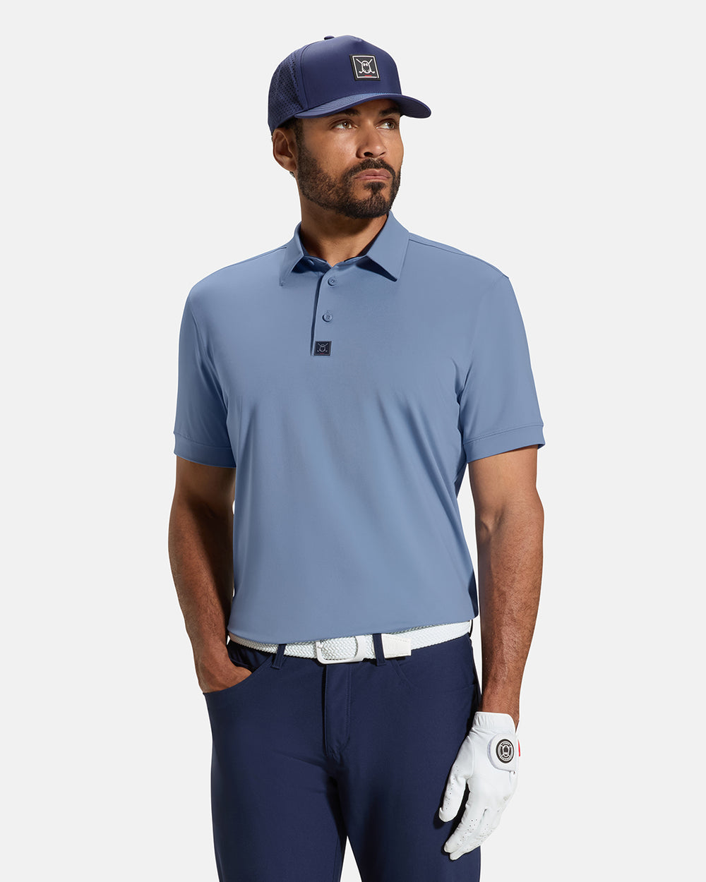Performance-Polo-Slate-Front