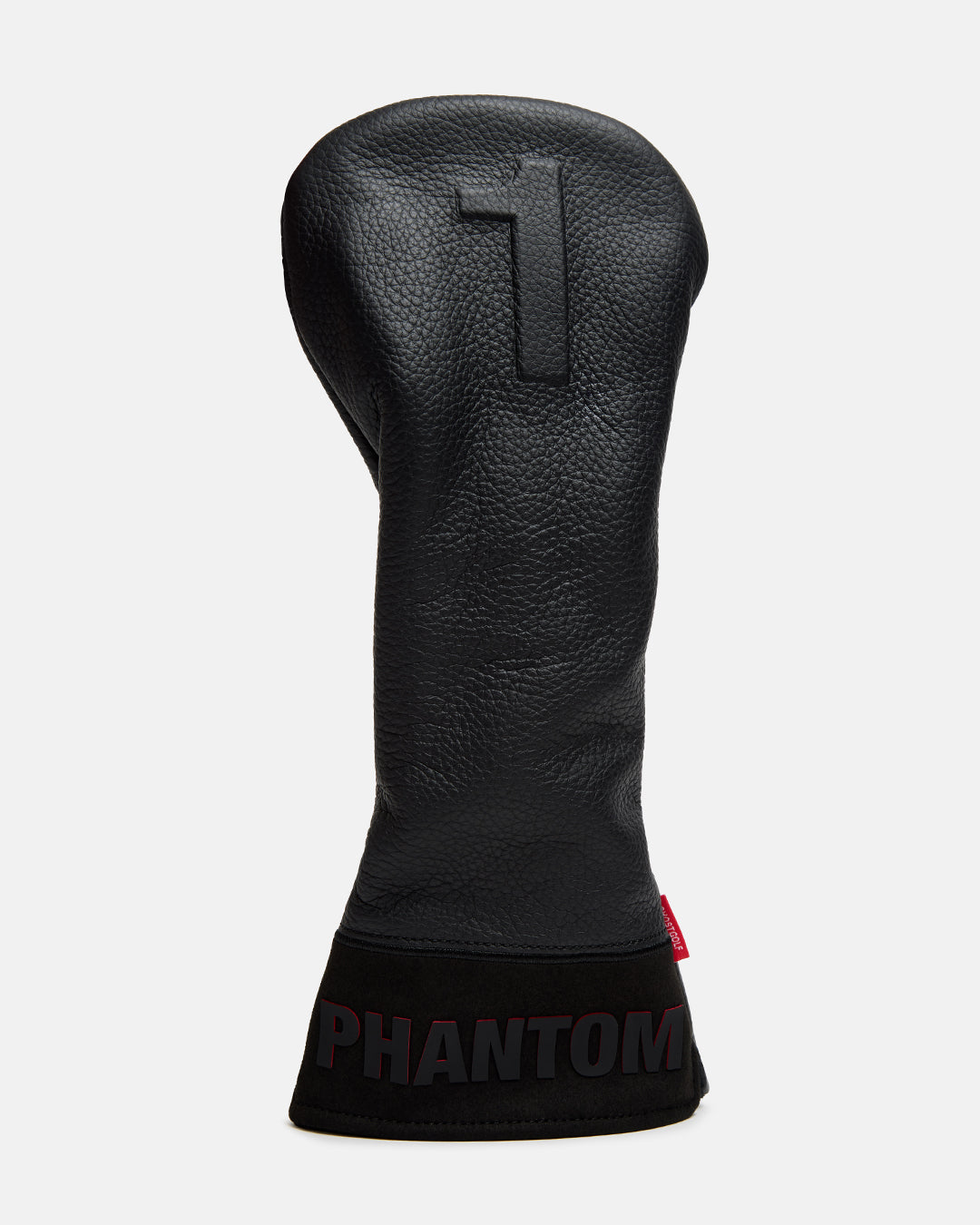 Front Product Shot of Phantom Blackout Driver Head Cover with the number 1 and the word phantom at the bottom #size_driver