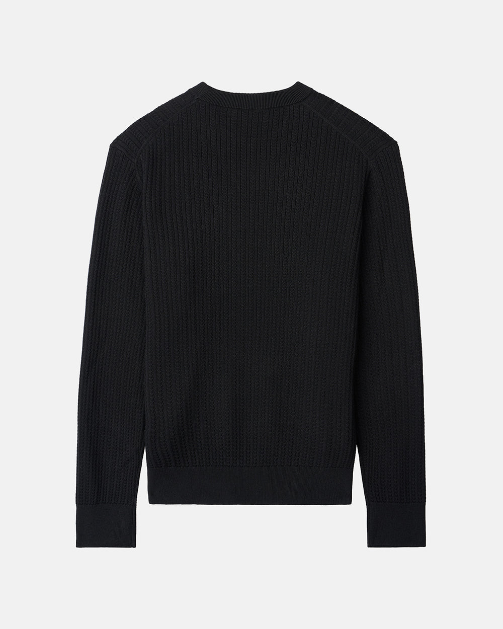 Back product shot Black Rebels Crew Sweater #color_black