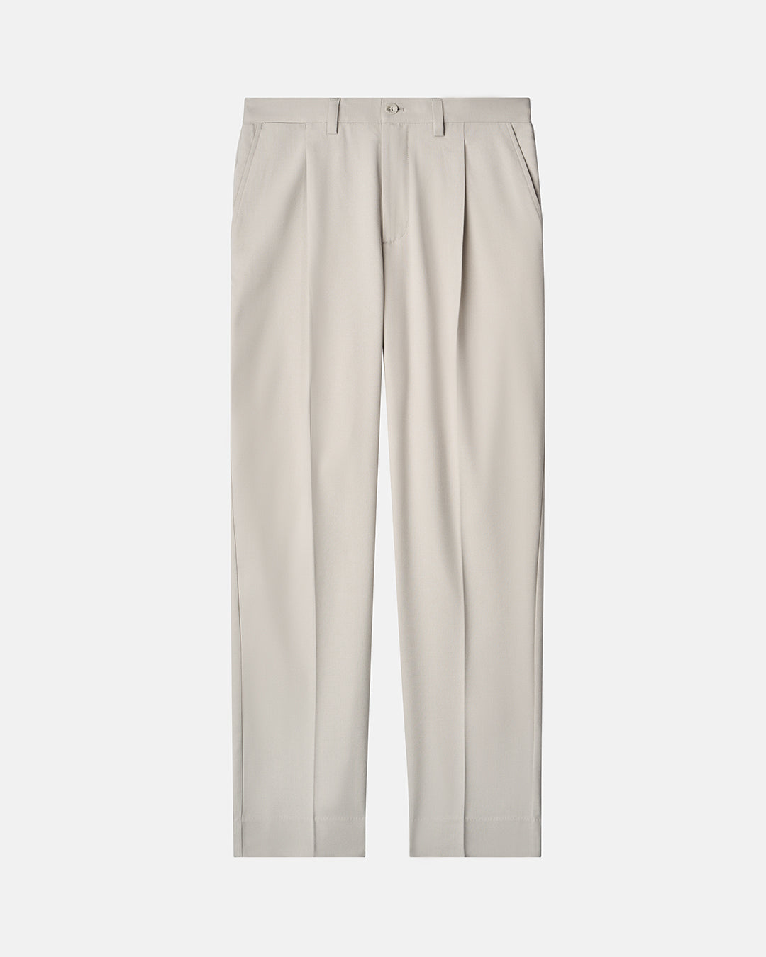 Front product shot of Bone Rebel Pleated Pant #color_bone