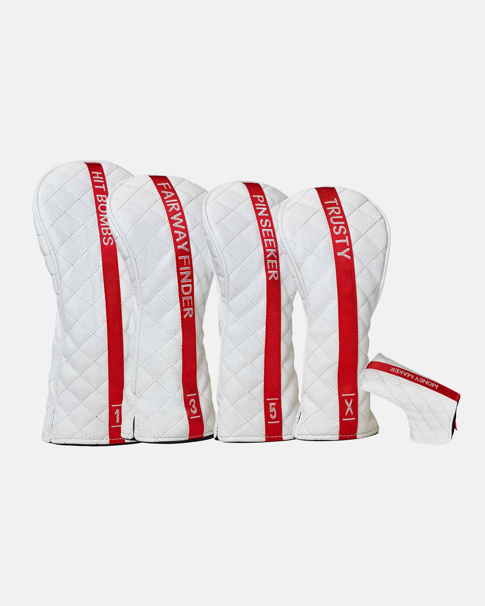 Ghost Golf SAYA White Head Cover Set Drive 3 5 X woods and Blade Putter