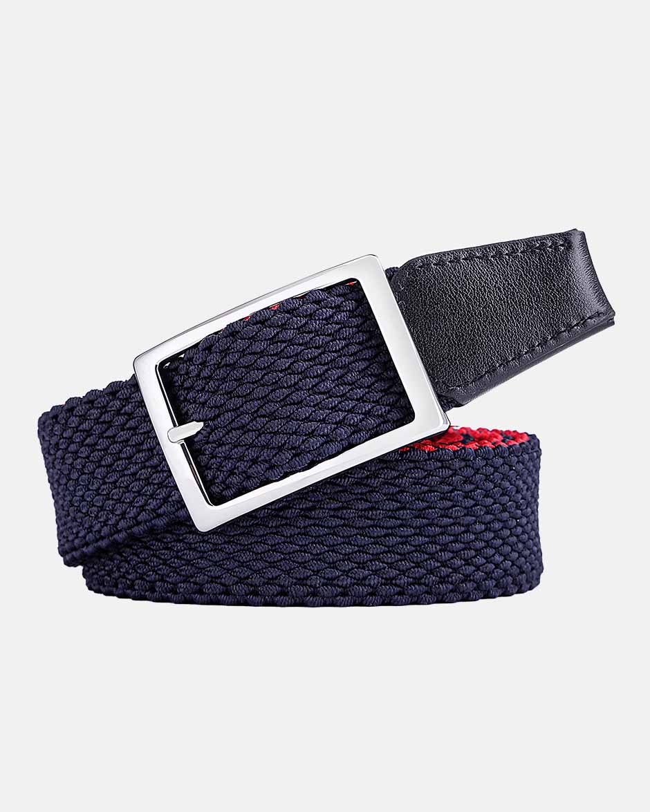 Ghost Golf Red/White/Blue Belt with Steel Buckle
