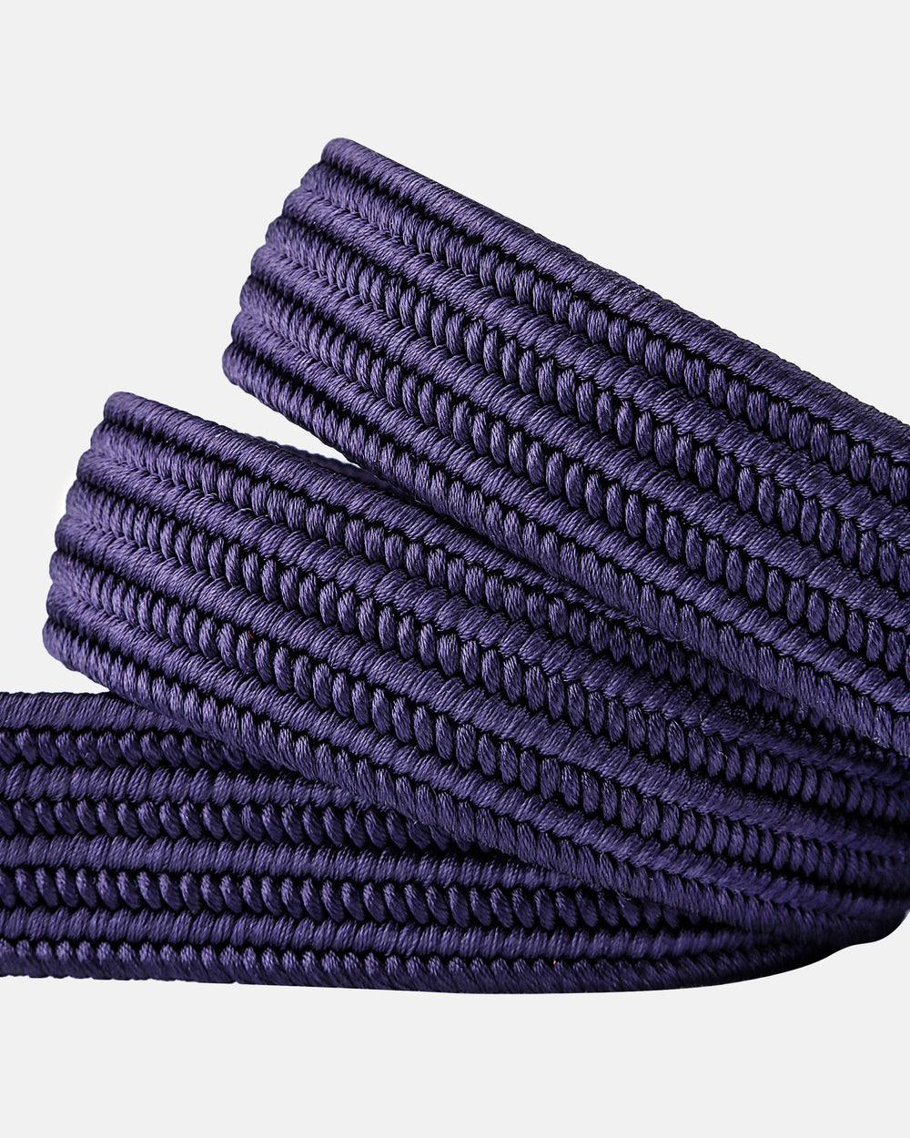 Blue Belt with Silver Buckle and Blue Leather Tail